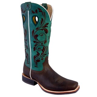 Cowboystiefel Twisted X Womens Ruff Stock türkis